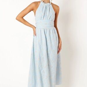 Petal & Pup Sky Blue Backless Dress
